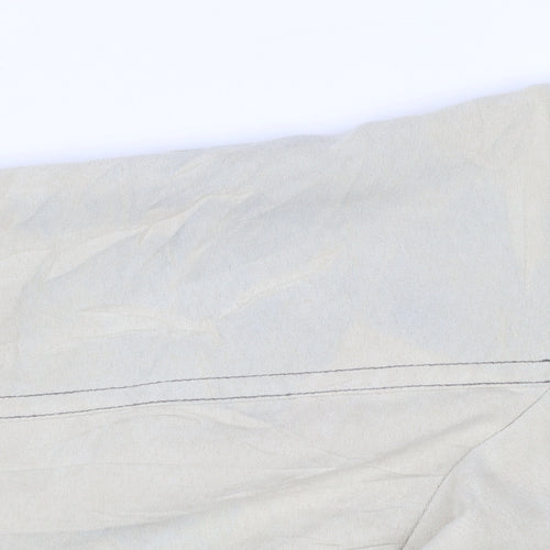Just J Women's Beige Cotton Zip Basic Jacket Size 14