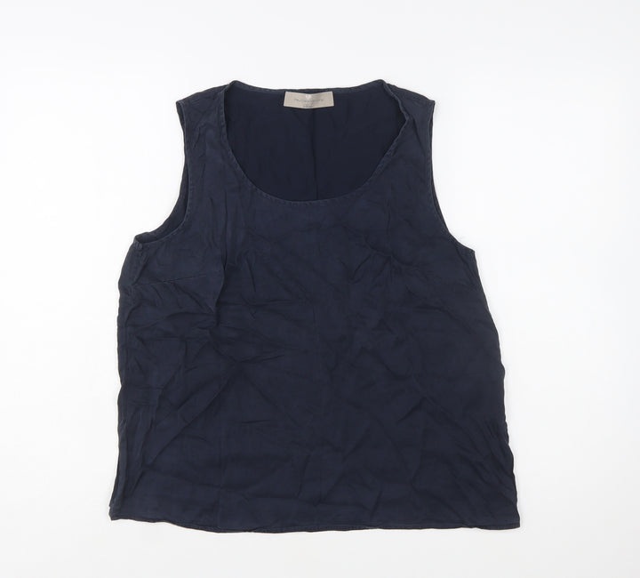 Paul Costelloe Living Studio Women's Blue Viscose Tank Top Size 12