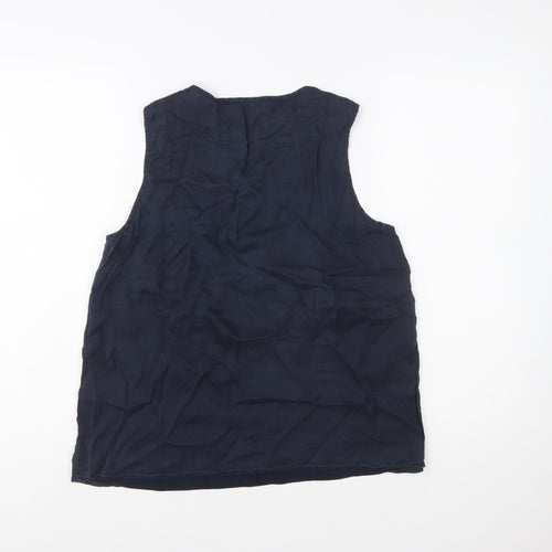 Paul Costelloe Living Studio Women's Blue Viscose Tank Top Size 12