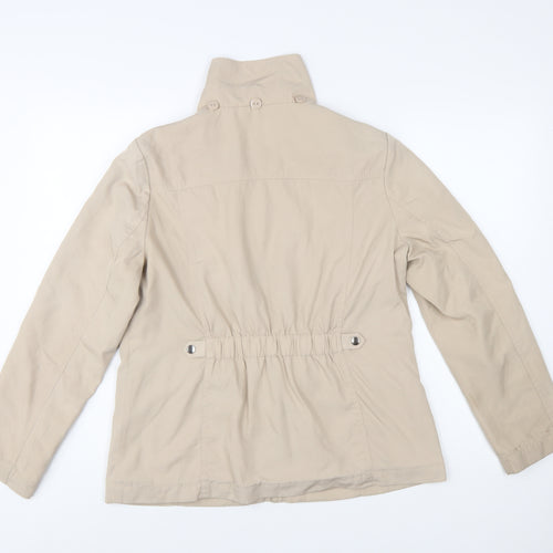 Marks and Spencer Women’s Beige Mid-Length Polyester Jacket UK 14