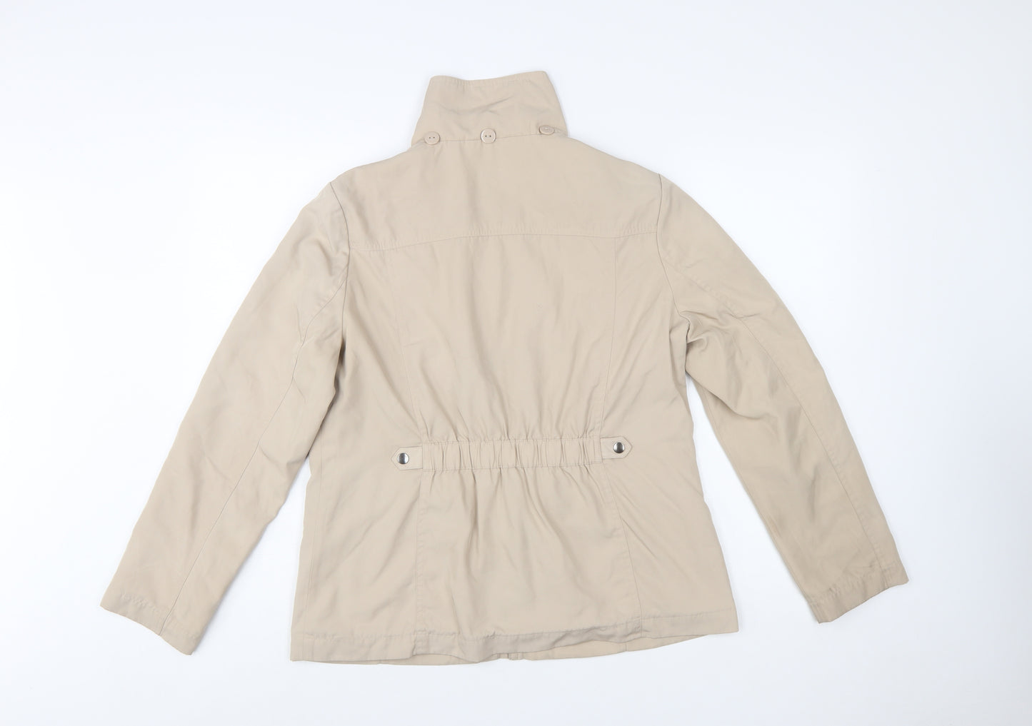 Marks and Spencer Women’s Beige Mid-Length Polyester Jacket UK 14