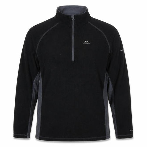 Trespass Mens Black XL Fleece Pullover High Neck Sweatshirt Outdoor