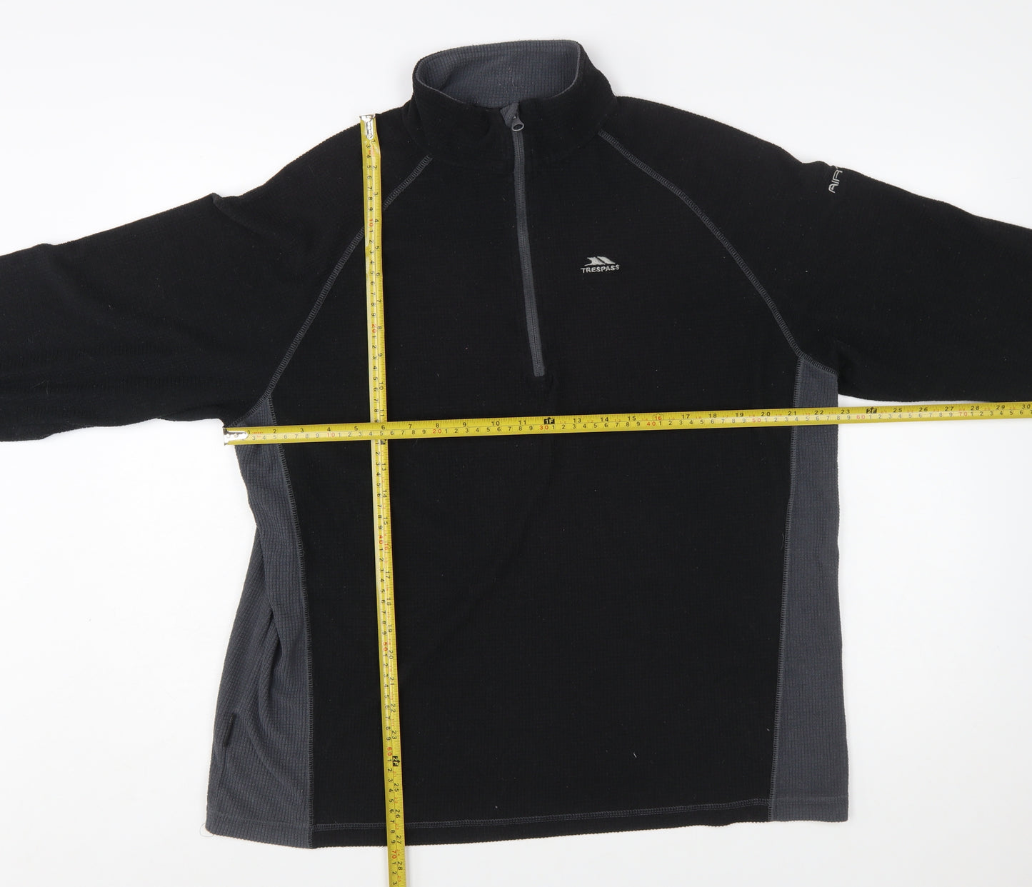 Trespass Mens Black XL Fleece Pullover High Neck Sweatshirt Outdoor