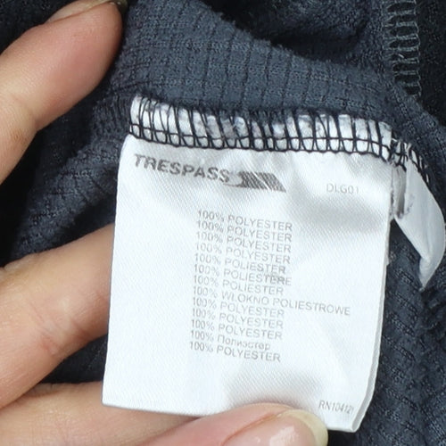 Trespass Mens Black XL Fleece Pullover High Neck Sweatshirt Outdoor