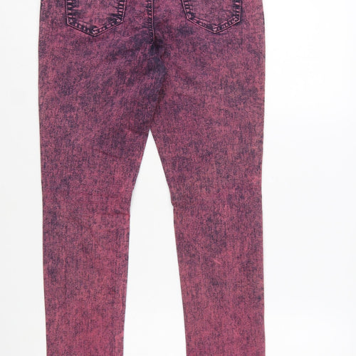 YFI Jeans Women’s Pink Acid Wash Skinny Denim Jeans Size 26