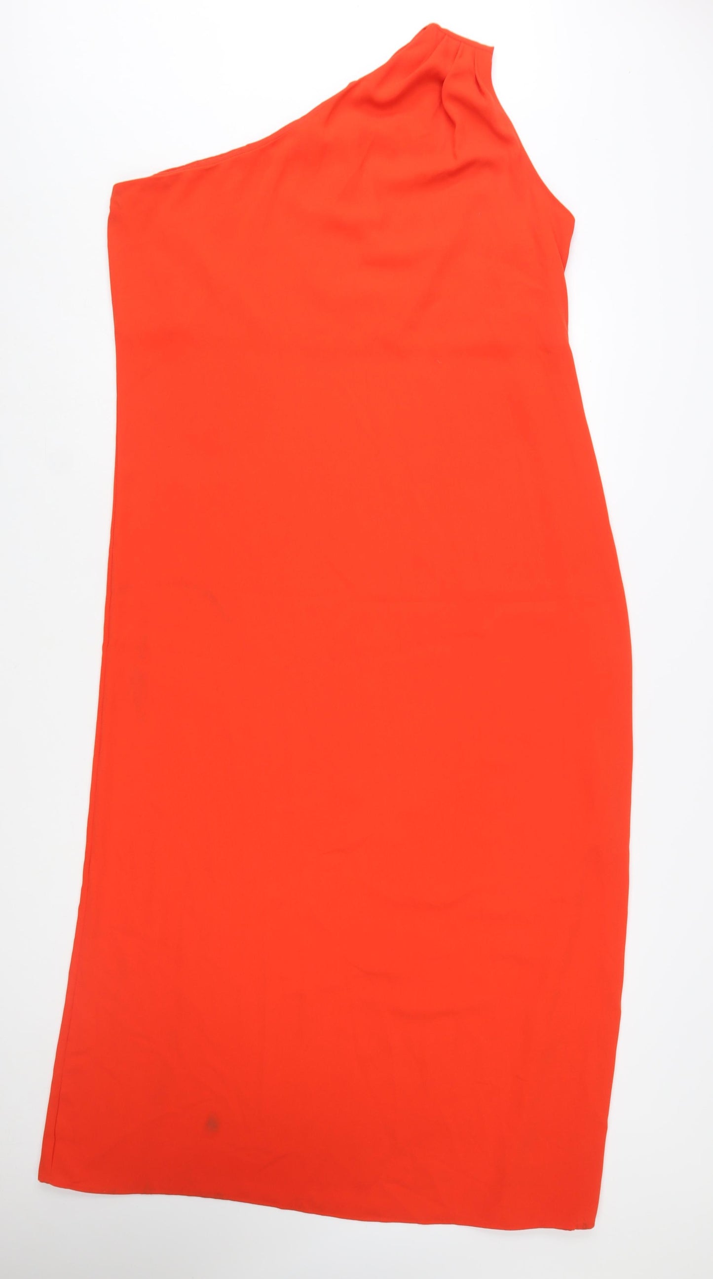 Marks and Spencer Women’s Red One Shoulder Long Sheath Dress Size 18