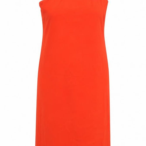 Marks and Spencer Women’s Red One Shoulder Long Sheath Dress Size 18