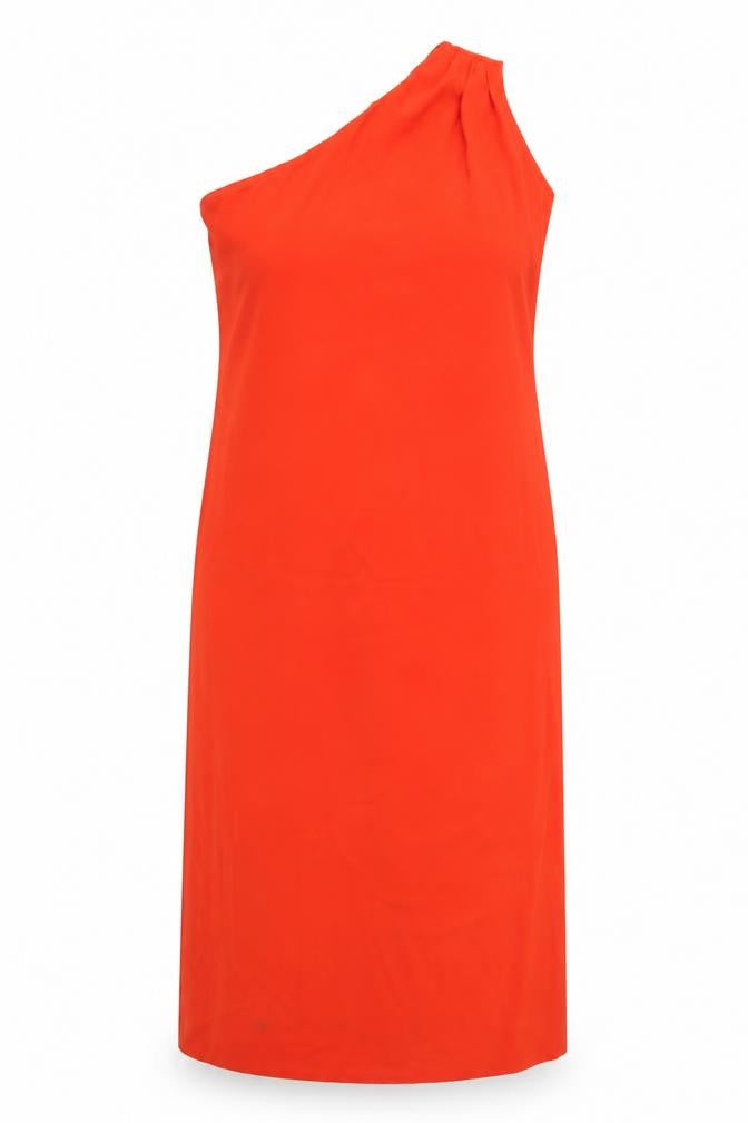 Marks and Spencer Women’s Red One Shoulder Long Sheath Dress Size 18