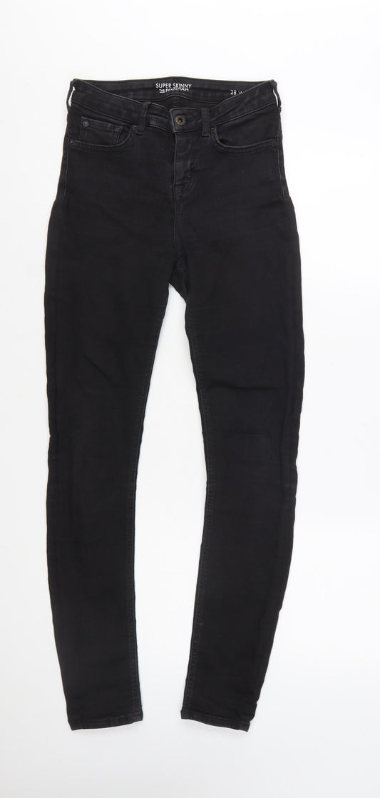 Jack Wills Women's Black Super Skinny Jeans Size 10 28W 30L