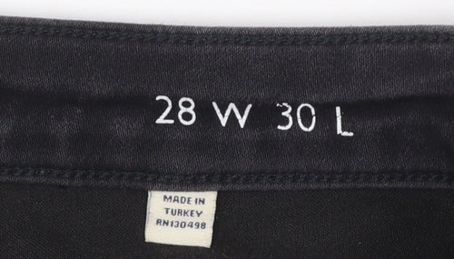 Jack Wills Women's Black Super Skinny Jeans Size 10 28W 30L