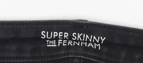 Jack Wills Women's Black Super Skinny Jeans Size 10 28W 30L