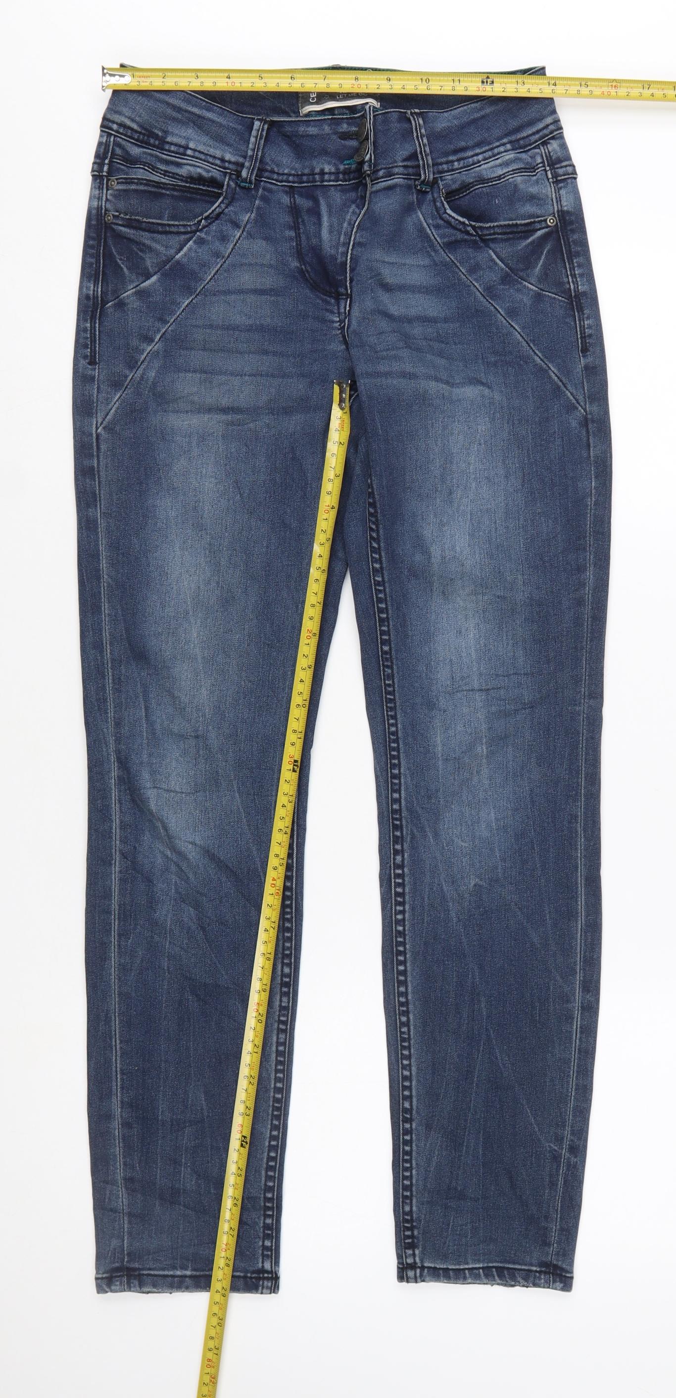 Cecil Womens Blue Skinny Stretch Jeans Size 25 Slim Fit Denim