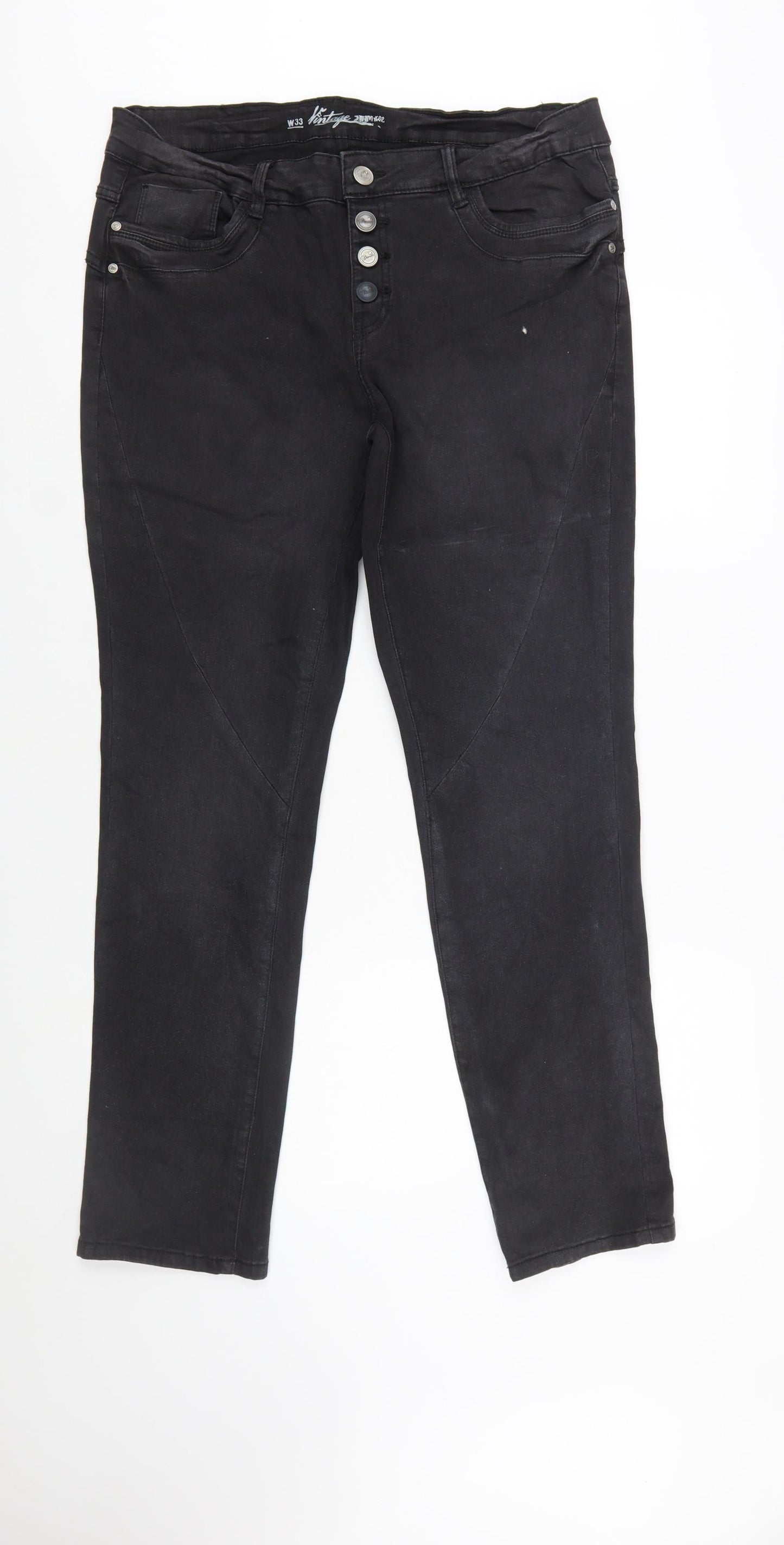 Denim 1982 Vintage Women's Black Skinny Jeans Size 16