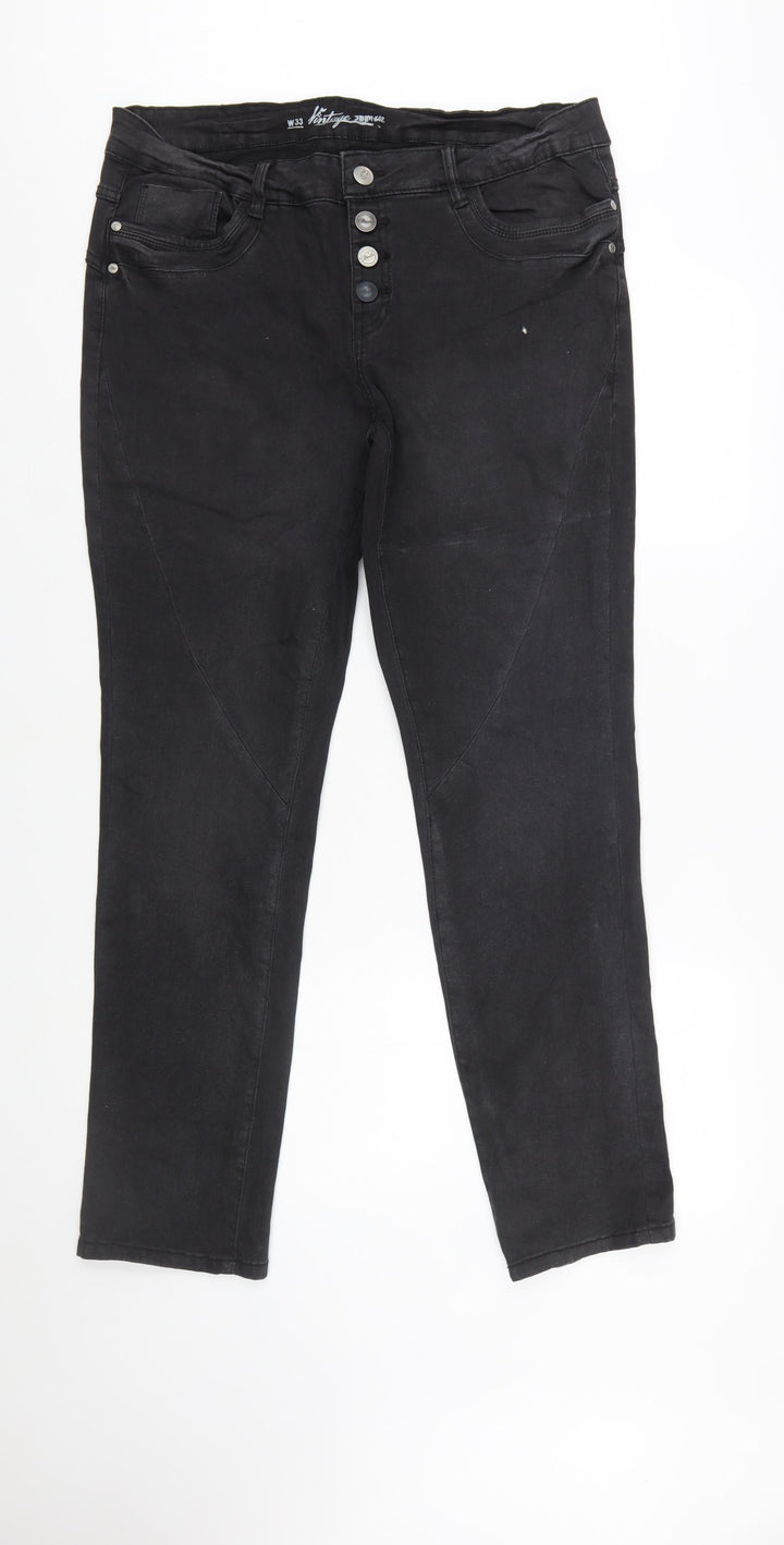 Denim 1982 Vintage Women's Black Skinny Jeans Size 16