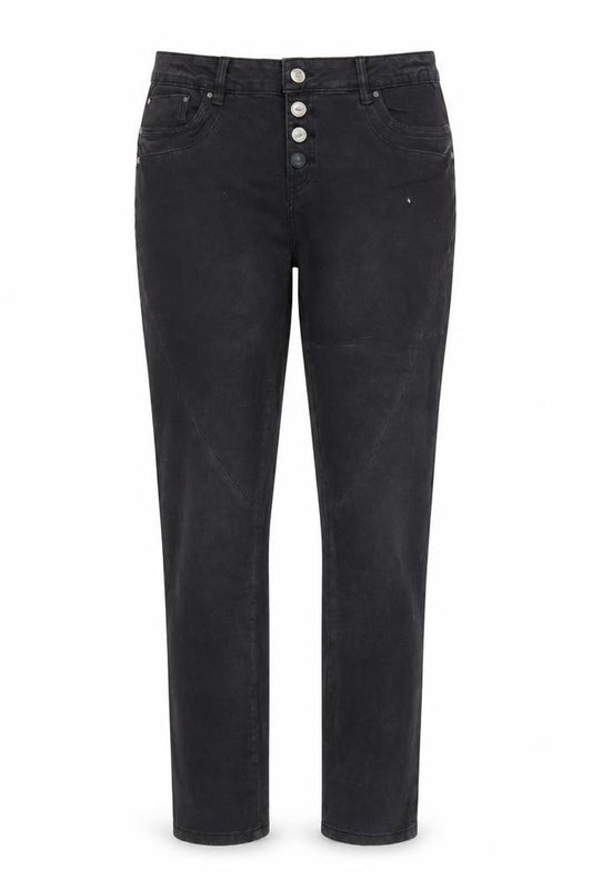 Front view of Denim 1982 Vintage Women's Black Skinny Jeans, size 16