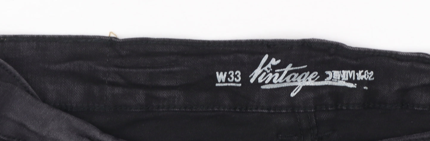 Denim 1982 Vintage Women's Black Skinny Jeans Size 16