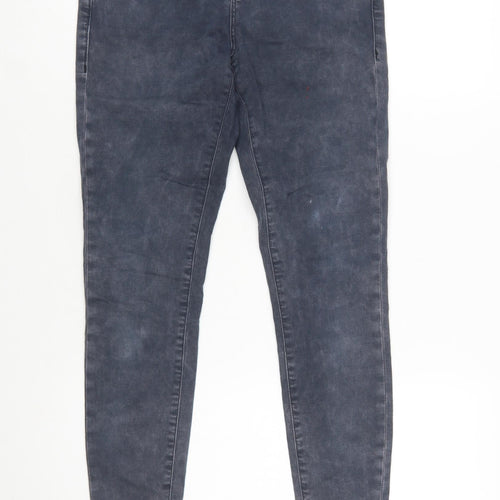 Topshop Moto Leigh Women's Blue Skinny Jeans Size 10 Regular Stretch Denim