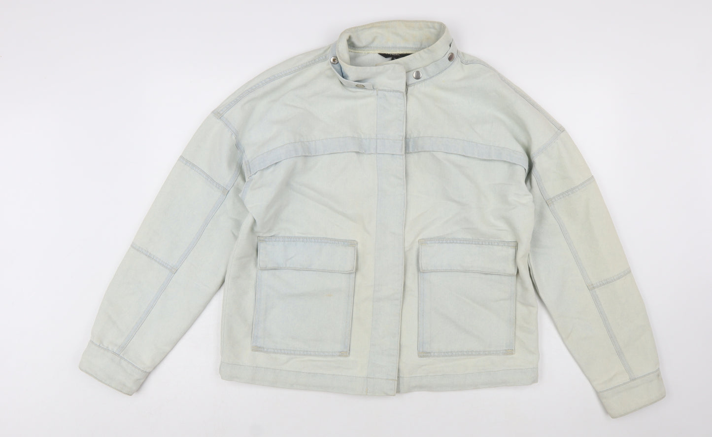 Next Women’s Beige Cotton Motorcycle Jacket Size 14