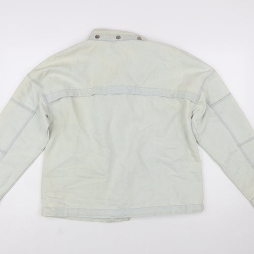 Next Women’s Beige Cotton Motorcycle Jacket Size 14