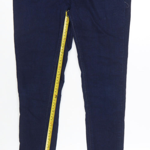 Denim Co. Women's Blue Skinny Jeans Size 12 Mid Rise Stretch