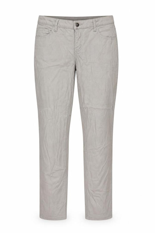 Front view of VILA Clothes Women Beige Chino Trousers W29 L32 Slim Fit