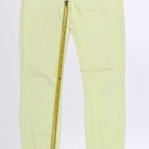 Drykorn Women's Yellow Skinny Jeans Size 27 Slim Fit Denim