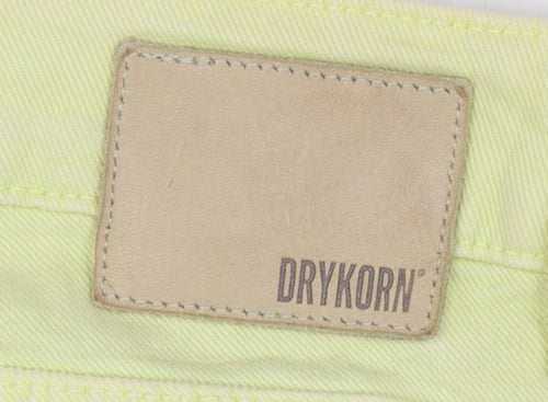 Drykorn Women's Yellow Skinny Jeans Size 27 Slim Fit Denim