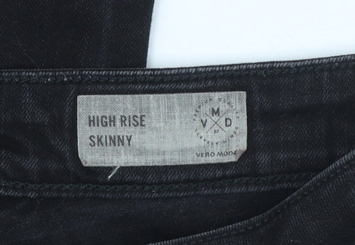 Vero Moda Women’s Black High Rise Skinny Jeans M Slim Fit