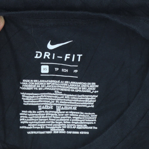 Nike Men's Black Dri-Fit XS Short Sleeve Crew Neck T-Shirt