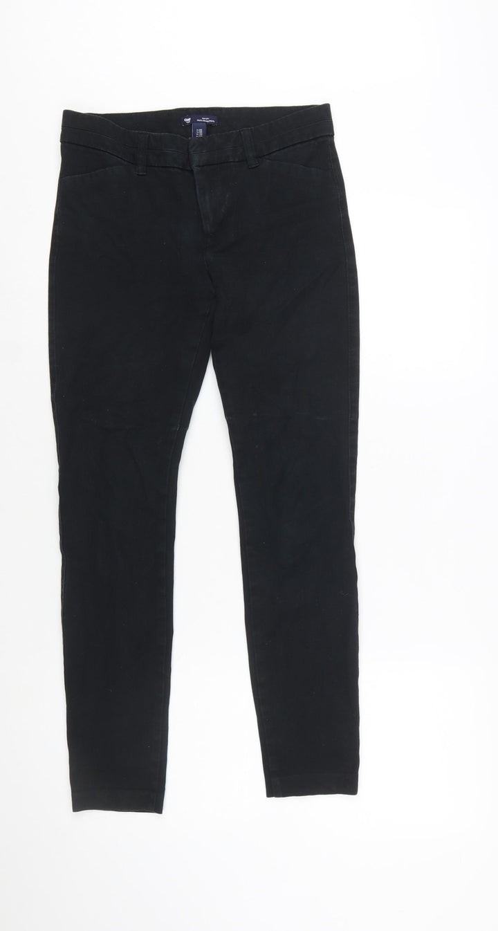 Gap Women’s Black Slim City Chino Trousers Size 4 Regular