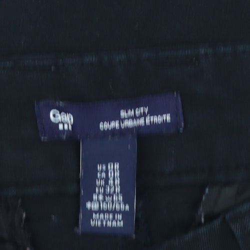 Gap Women’s Black Slim City Chino Trousers Size 4 Regular