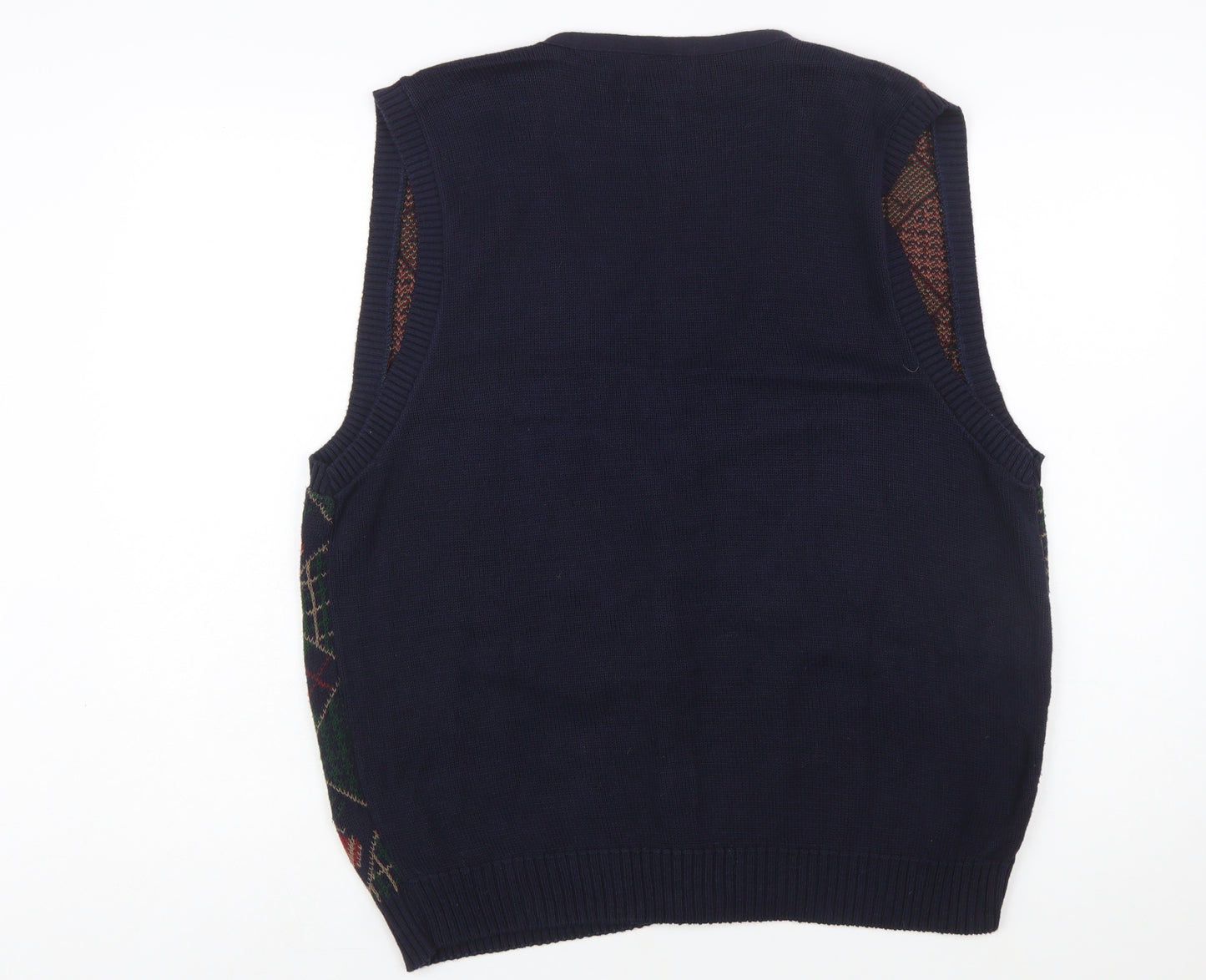 Jos.A.Bank Men's Multicoloured Argyle Wool Knit Vest M Classic