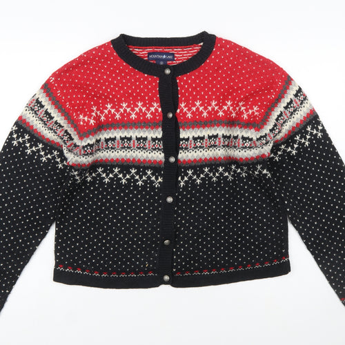 Mountain Lake Women's Multicoloured Fair Isle Cardigan M Wool Blend