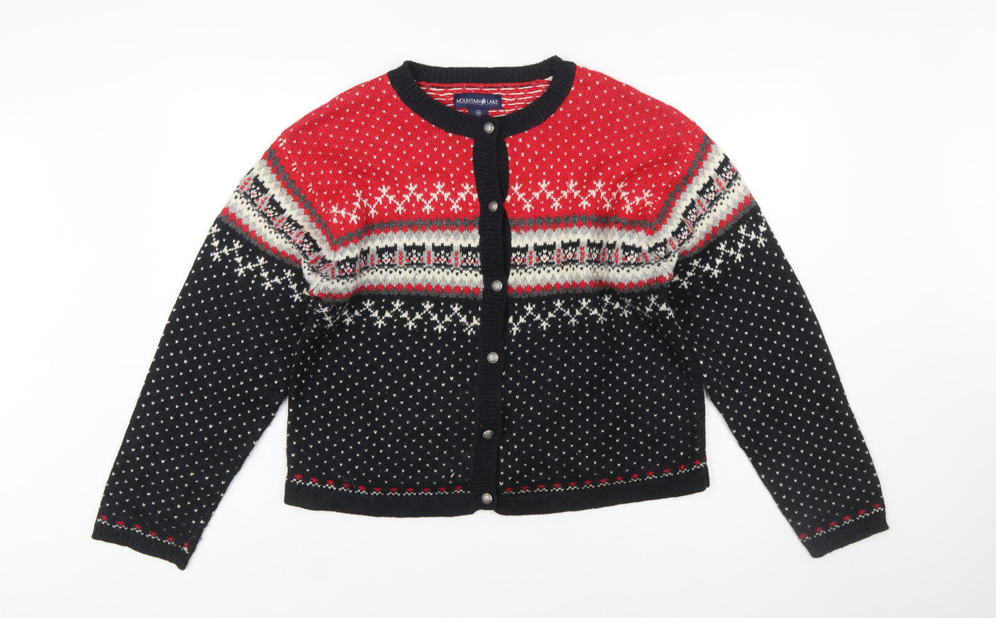 Mountain Lake Women's Multicoloured Fair Isle Cardigan M Wool Blend