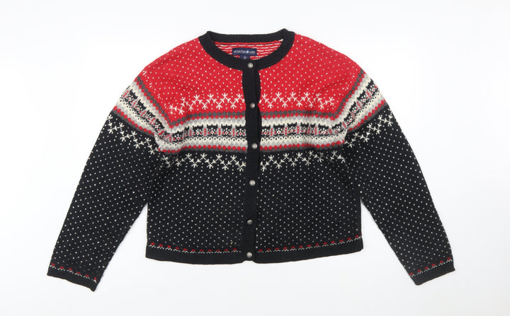 Mountain Lake Women's Multicoloured Fair Isle Cardigan M Wool Blend