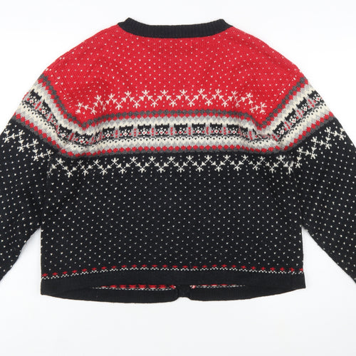 Mountain Lake Women's Multicoloured Fair Isle Cardigan M Wool Blend