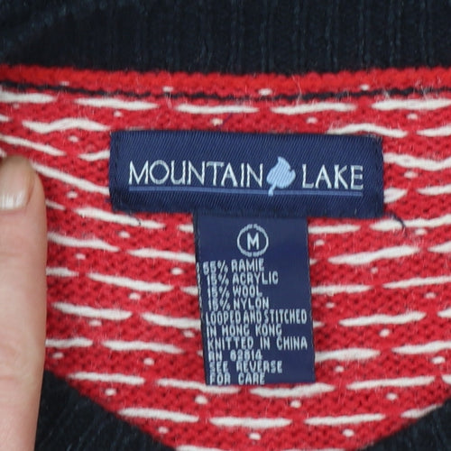 Mountain Lake Women's Multicoloured Fair Isle Cardigan M Wool Blend