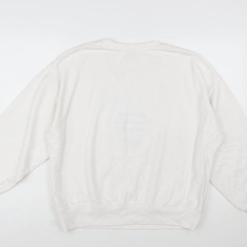 Marks and Spencer Womens Ivory Sweatshirt Medium Paris Print