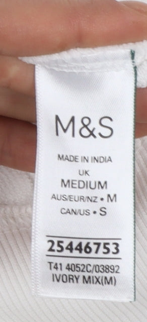 Marks and Spencer Womens Ivory Sweatshirt Medium Paris Print