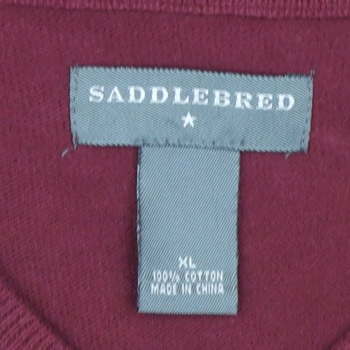 Saddlebred Men's Multicoloured Argyle Cotton Knit Vest XL