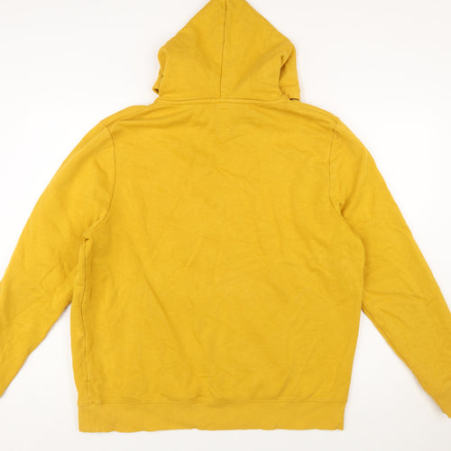 New Look Men’s Yellow XL Pullover Hoodie Cotton Blend