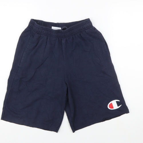 Champion Men's Navy Blue M Athletic Shorts with Elastic Waist and Pockets