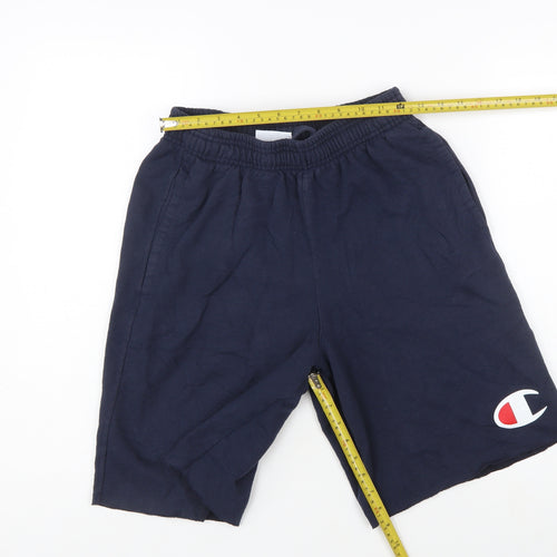 Champion Men's Navy Blue M Athletic Shorts with Elastic Waist and Pockets