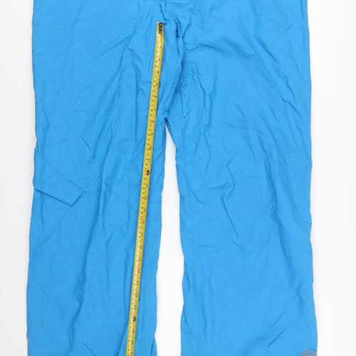 Columbia Men Blue Waterproof Insulated Snow Pants L Regular Winter
