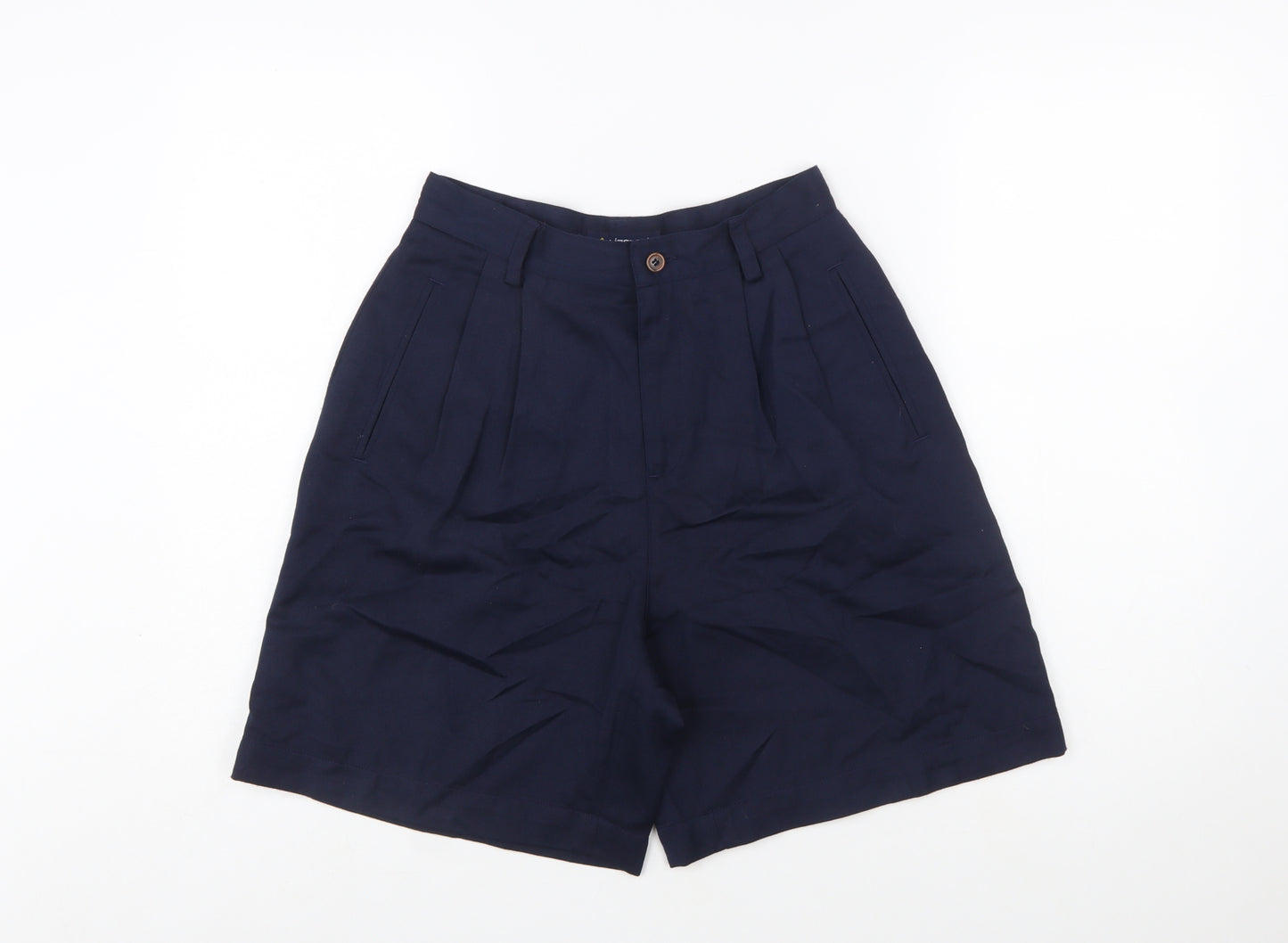 Lizsport Women's Blue Bermuda Pleated Shorts Size 10