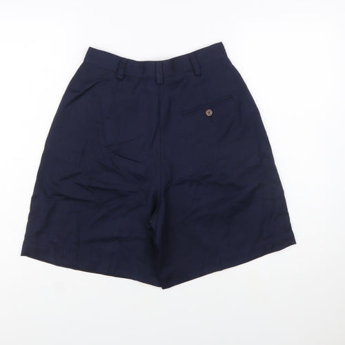 Lizsport Women's Blue Bermuda Pleated Shorts Size 10