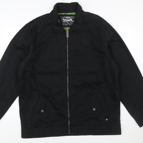 Quiksilver Men’s Black Cotton XL Full Zip Casual Jacket