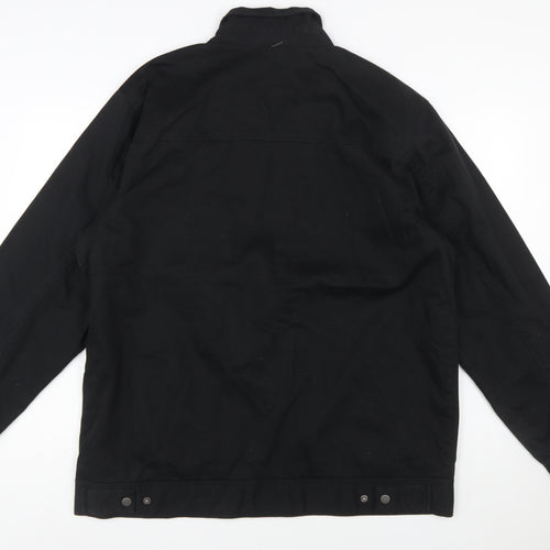Quiksilver Men’s Black Cotton XL Full Zip Casual Jacket