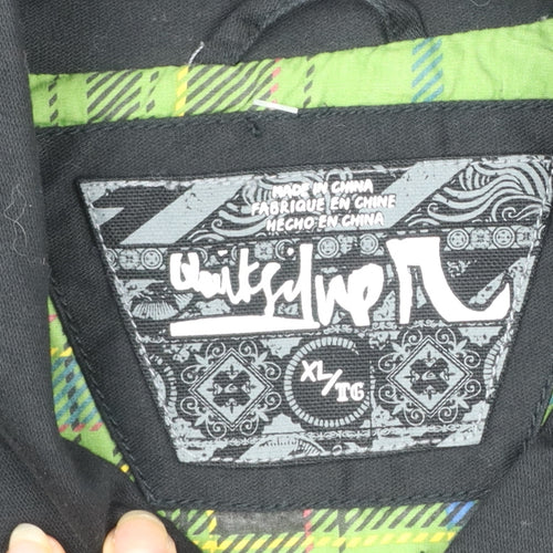 Quiksilver Men’s Black Cotton XL Full Zip Casual Jacket