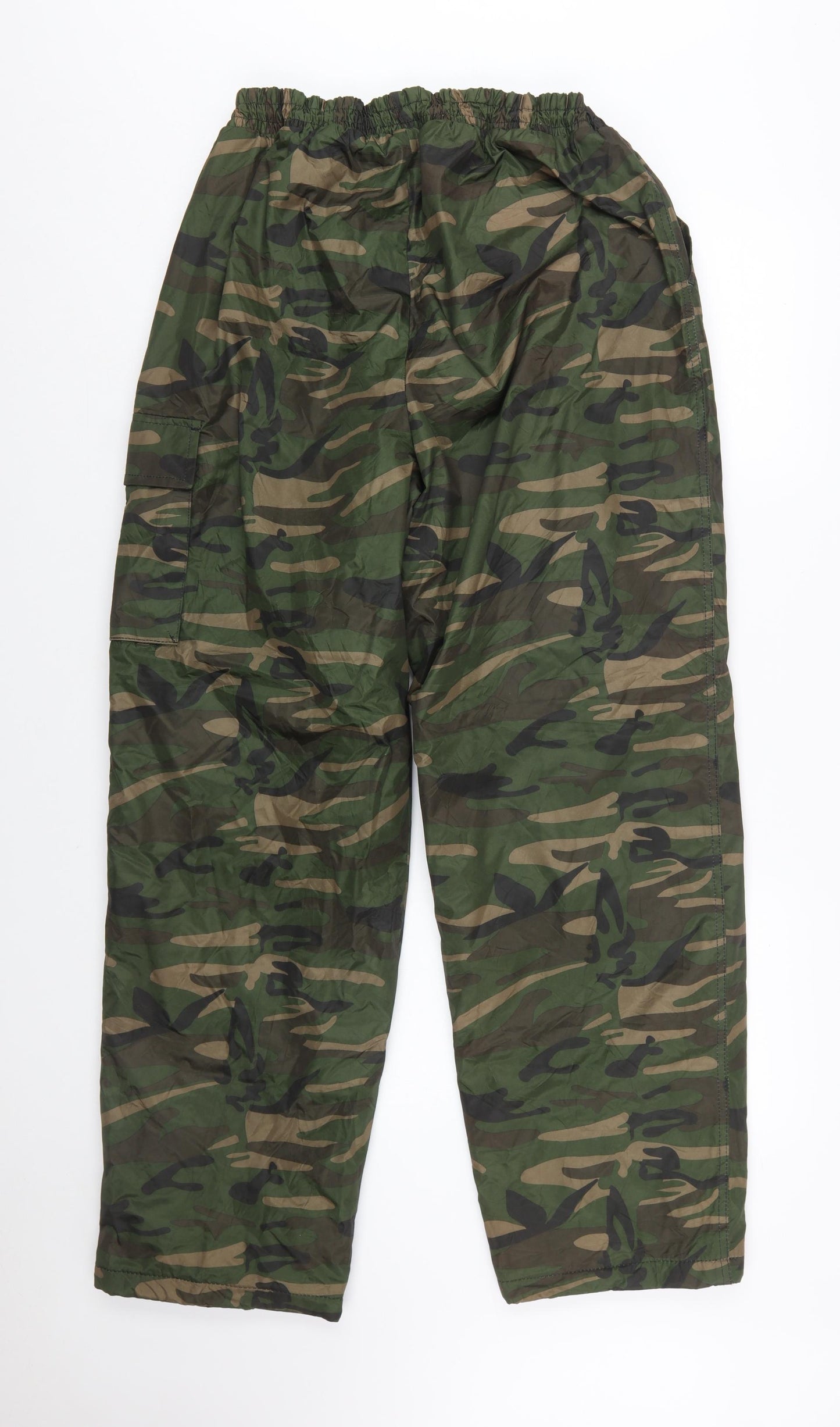 High Arctic Men's Green Camouflage Cargo Trousers Size M
